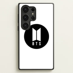 BTS logo Black - K Pop  - BTS Phone Case for Galaxy S25 Ultra