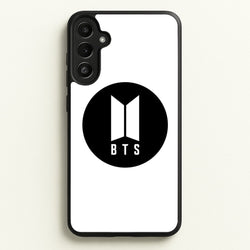 BTS logo Black - K Pop  - BTS Phone Case for Galaxy A36