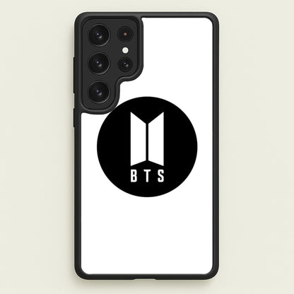 BTS logo Black - K Pop  - BTS Phone Case for Galaxy S22 Ultra