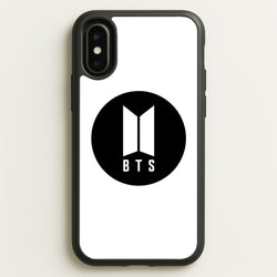 BTS logo Black - K Pop  - BTS Phone Case for iPhone X / XS