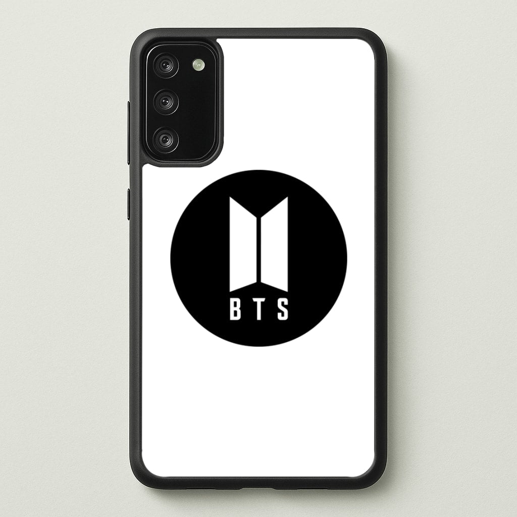 BTS logo Black - K Pop  - BTS Phone Case for Galaxy S20FE