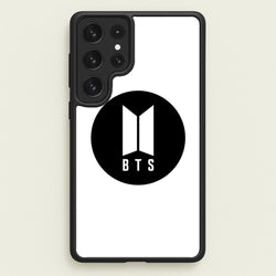 BTS logo Black - K Pop  - BTS Phone Case for Galaxy S23 Ultra