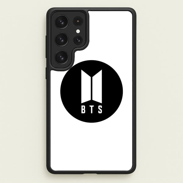 BTS logo Black - K Pop  - BTS Phone Case for Galaxy S23 Ultra