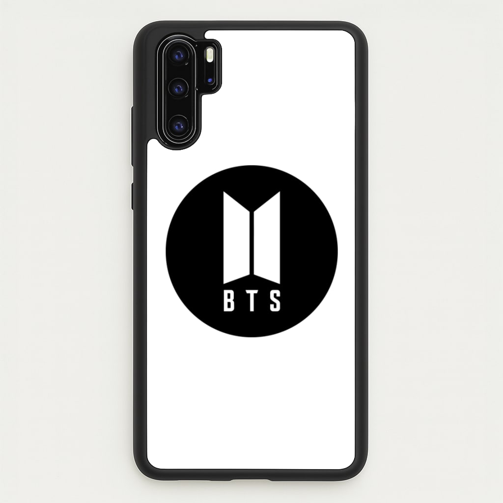 BTS logo Black - K Pop  - BTS Phone Case for Huawei P30 Pro