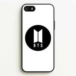 BTS logo Black - K Pop  - BTS Phone Case for iPhone 5 / 5s / SE 2016