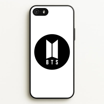 BTS logo Black - K Pop  - BTS Phone Case for iPhone 5 / 5s / SE 2016