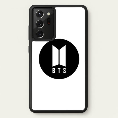 BTS logo Black - K Pop  - BTS Phone Case for Galaxy Note 20 Ultra