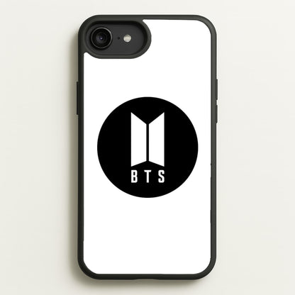 BTS logo Black - K Pop  - BTS Phone Case for iPhone 6 Plus / 7 Plus / 8 Plus