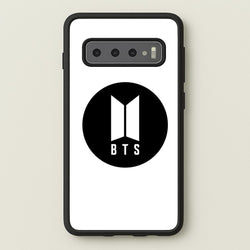 BTS logo Black - K Pop  - BTS Phone Case for Galaxy S10