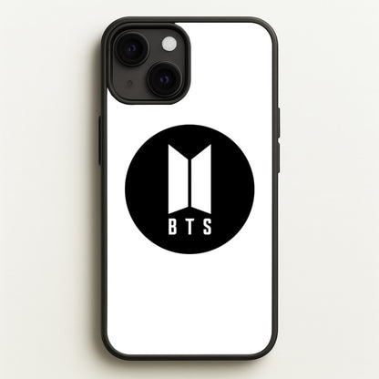 BTS logo Black - K Pop  - BTS Phone Case for iPhone 13
