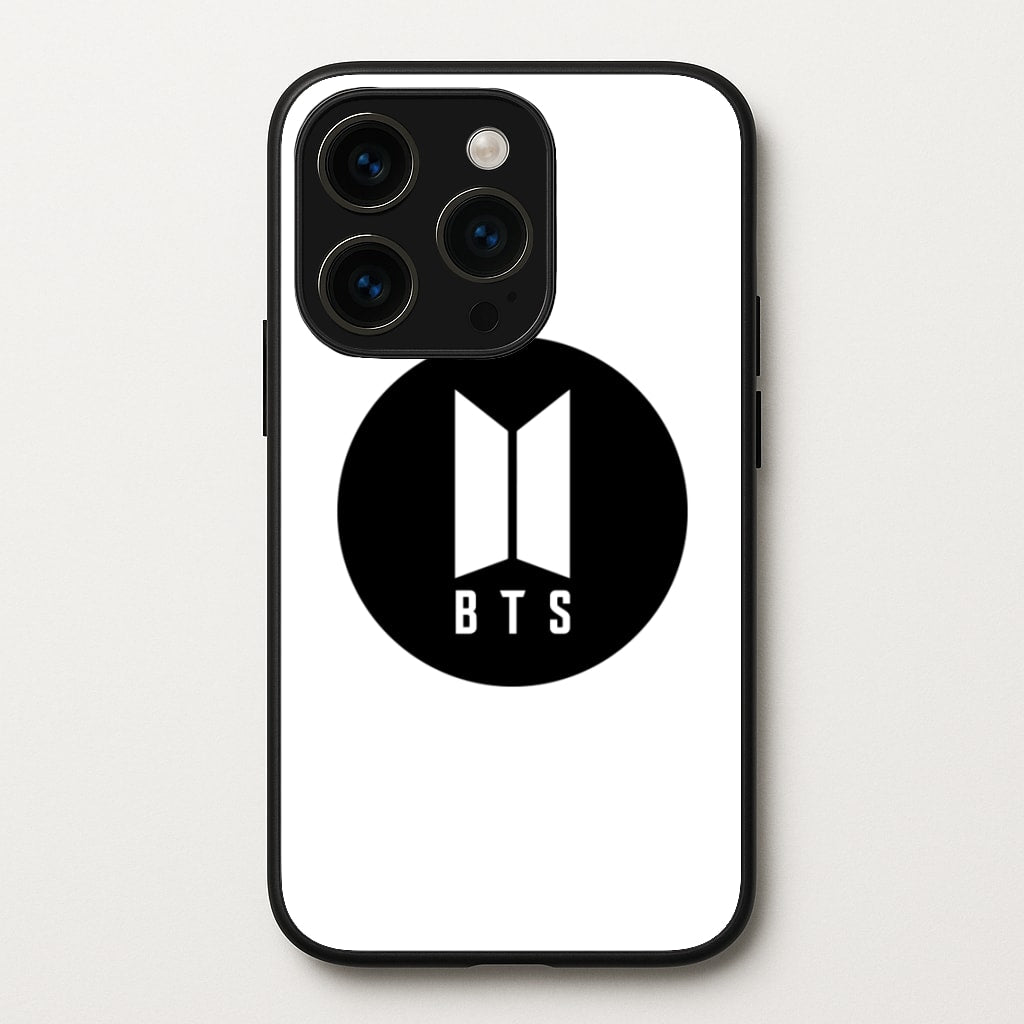 BTS logo Black - K Pop  - BTS Phone Case for iPhone 15 Pro Max