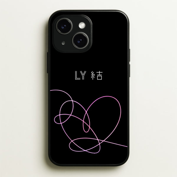LY Heart - K Pop  - BTS Phone Case for iPhone 15