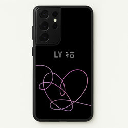 LY Heart - K Pop  - BTS Phone Case for Galaxy S21 Ultra