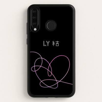 LY Heart - K Pop  - BTS Phone Case for Huawei P30 Lite