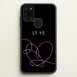 LY Heart - K Pop  - BTS Phone Case for Galaxy A21s