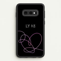 LY Heart - K Pop  - BTS Phone Case for Galaxy S10e