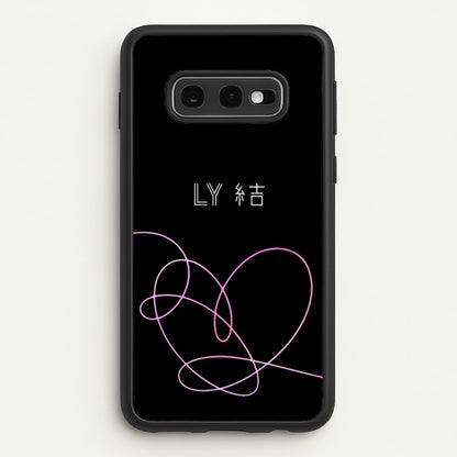 LY Heart - K Pop  - BTS Phone Case for Galaxy S10e