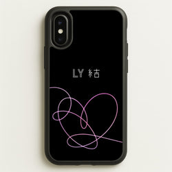 LY Heart - K Pop  - BTS Phone Case for iPhone X / XS