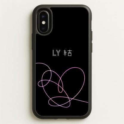 LY Heart - K Pop  - BTS Phone Case for iPhone X / XS