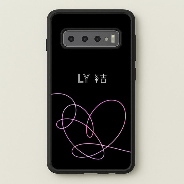 LY Heart - K Pop  - BTS Phone Case for Galaxy S10