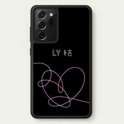 LY Heart - K Pop  - BTS Phone Case for Galaxy Note 20 Ultra