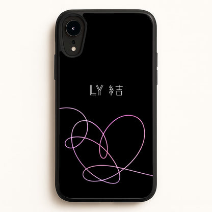 LY Heart - K Pop  - BTS Phone Case for iPhone XR