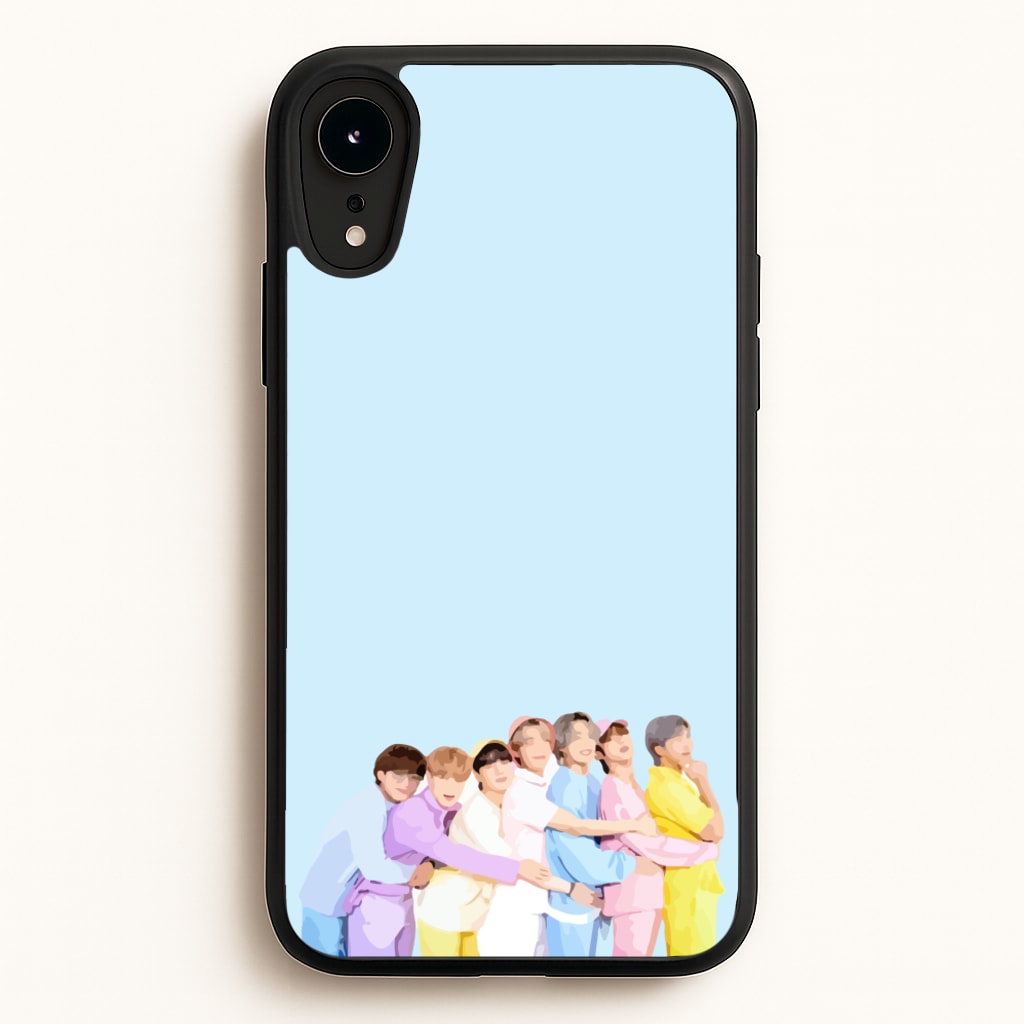 Colourful K-Pop Band Band  - BTS Phone Case for iPhone XR