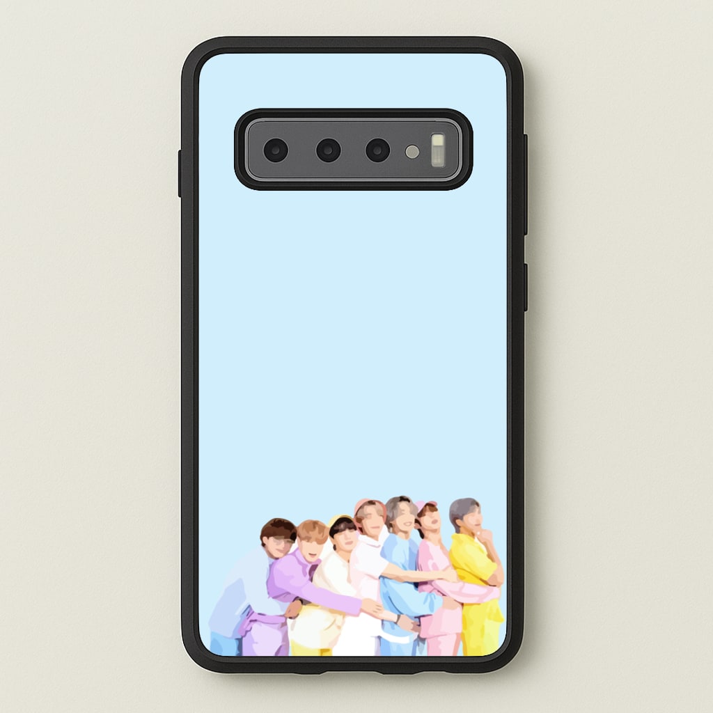Colourful K-Pop Band Band  - BTS Phone Case for Galaxy S10