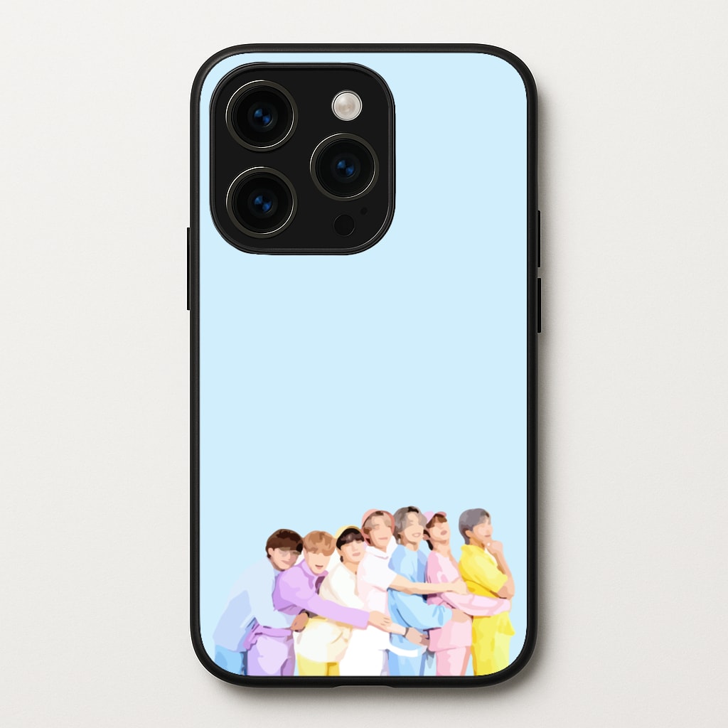 Colourful K-Pop Band Band  - BTS Phone Case for iPhone 15 Pro