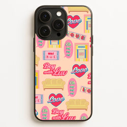 K-Pop Band Icon Pattern  - BTS Phone Case for iPhone 16 Pro Max