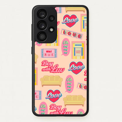 K-Pop Band Icon Pattern  - BTS Phone Case for Galaxy A53