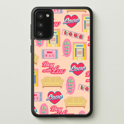 K-Pop Band Icon Pattern  - BTS Phone Case for Galaxy S20