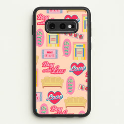 K-Pop Band Icon Pattern  - BTS Phone Case for Galaxy S10e
