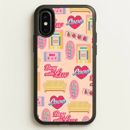 K-Pop Band Icon Pattern  - BTS Phone Case for iPhone X / XS