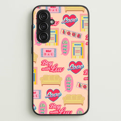 K-Pop Band Icon Pattern  - BTS Phone Case for Galaxy S23FE