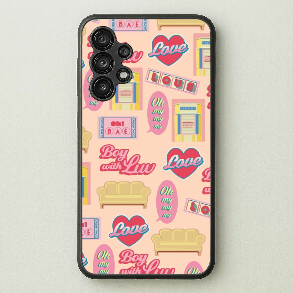 K-Pop Band Icon Pattern  - BTS Phone Case for Galaxy A13