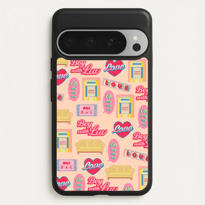 K-Pop Band Icon Pattern  - BTS Phone Case for Google Pixel 9 Pro XL