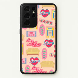 K-Pop Band Icon Pattern  - BTS Phone Case for Galaxy S21 Ultra