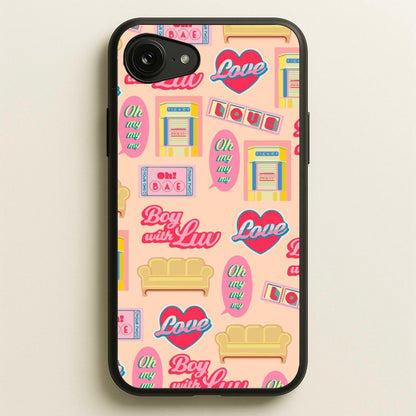 K-Pop Band Icon Pattern  - BTS Phone Case for iPhone 16e