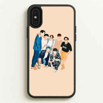 Casual K-Pop Band Band  - BTS Phone Case for iPhone XS Max