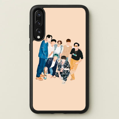 Casual K-Pop Band Band  - BTS Phone Case for Huawei P20 Pro