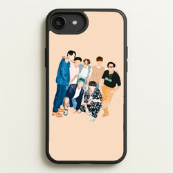 Casual K-Pop Band Band  - BTS Phone Case for iPhone 6 Plus / 7 Plus / 8 Plus