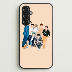 Casual K-Pop Band Band  - BTS Phone Case for Galaxy S23FE