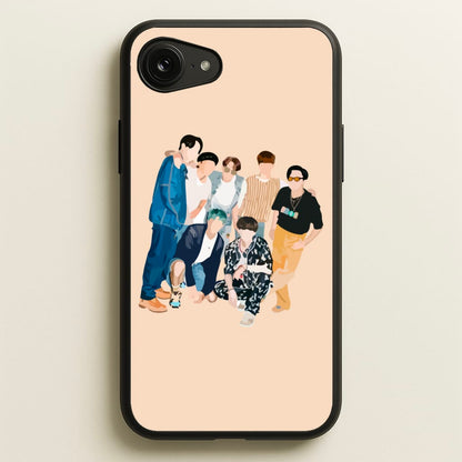 Casual K-Pop Band Band  - BTS Phone Case for iPhone 16e