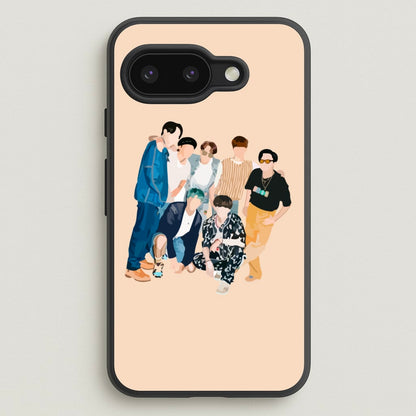 Casual K-Pop Band Band  - BTS Phone Case for Google Pixel 9a