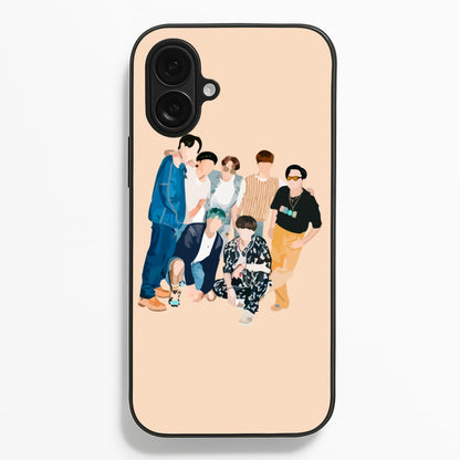 Casual K-Pop Band Band  - BTS Phone Case for iPhone 16 Plus
