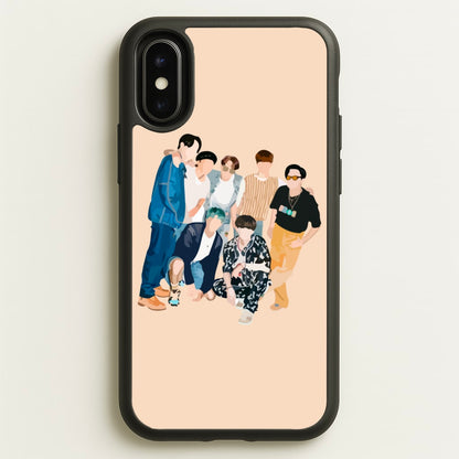 Casual K-Pop Band Band  - BTS Phone Case for iPhone X / XS