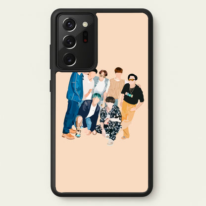 Casual K-Pop Band Band  - BTS Phone Case for Galaxy Note 20 Ultra