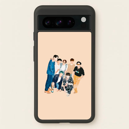 Casual K-Pop Band Band  - BTS Phone Case for Google Pixel 8 Pro