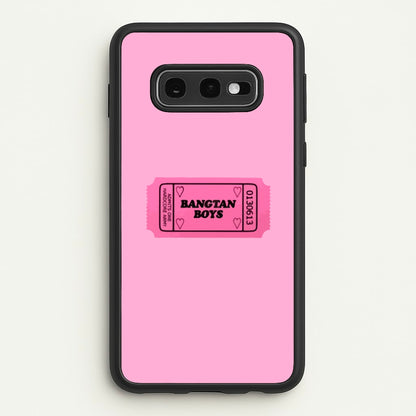Bangtan Boys Ticket - K Pop  - BTS Phone Case for Galaxy S10e